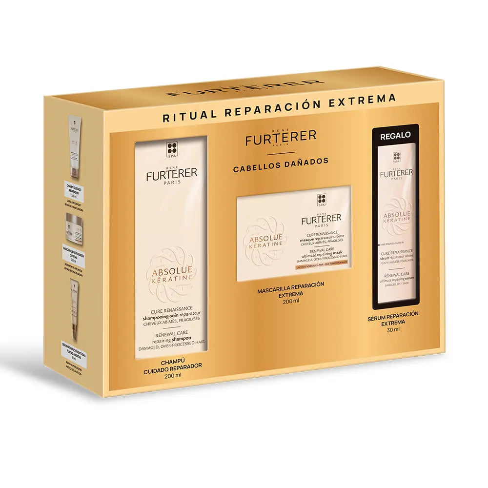 RENE FURTERER-CAIXA RITUAL ABSOLUE KERATINE 3 peças-DrShampoo - Perfumaria e Cosmética