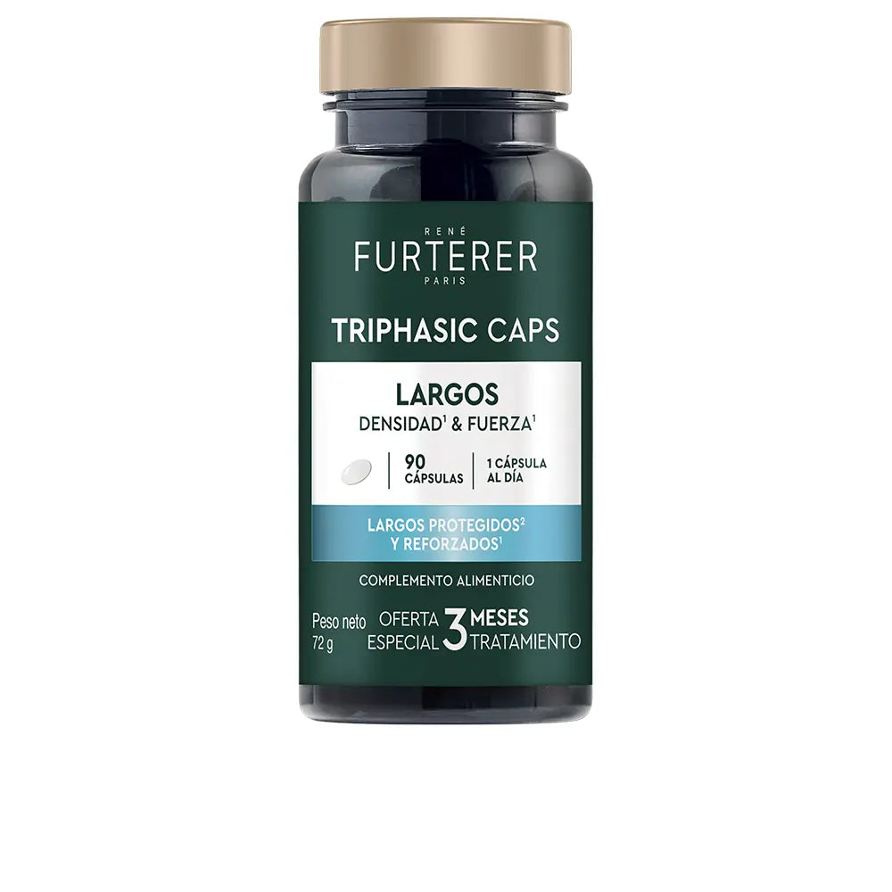 RENE FURTERER-Cápsulas TRIPHASIC CAPS de longa densidade e potência 90 unidades-DrShampoo - Perfumaria e Cosmética
