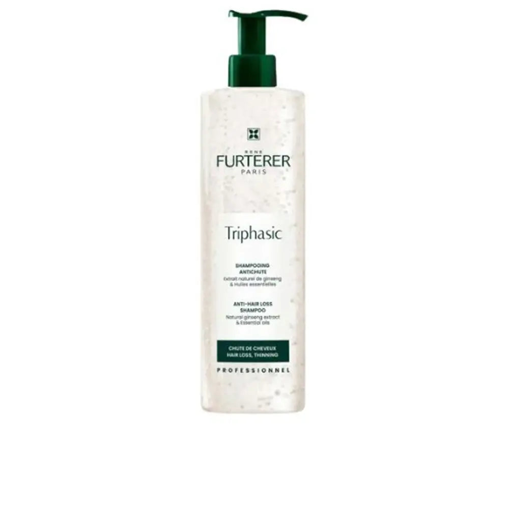 RENE FURTERER-Champô complementar antiqueda profissional TRIPHASIC 600 ml.-DrShampoo - Perfumaria e Cosmética