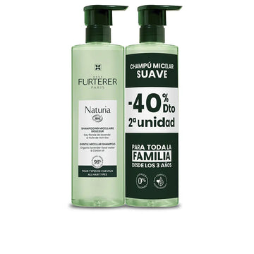 RENE FURTERER-NATURIA shampoo micelar ultra suave sem sulfatos pack 2 x 400 ml.-DrShampoo - Perfumaria e Cosmética Imagem principal do produto