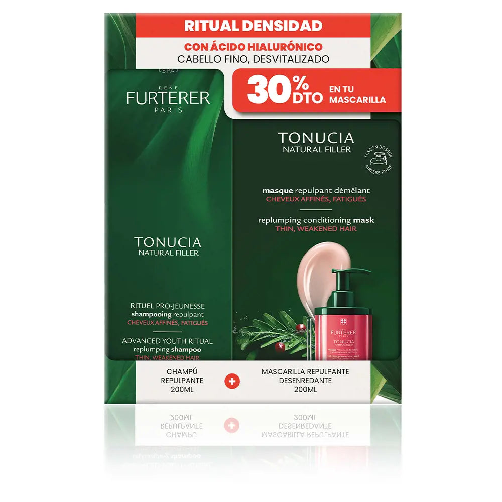 RENE FURTERER-TONUCIA FILLER NATURAL SHAMPOO REPULPANTE LOTE 2 pç.-DrShampoo - Perfumaria e Cosmética