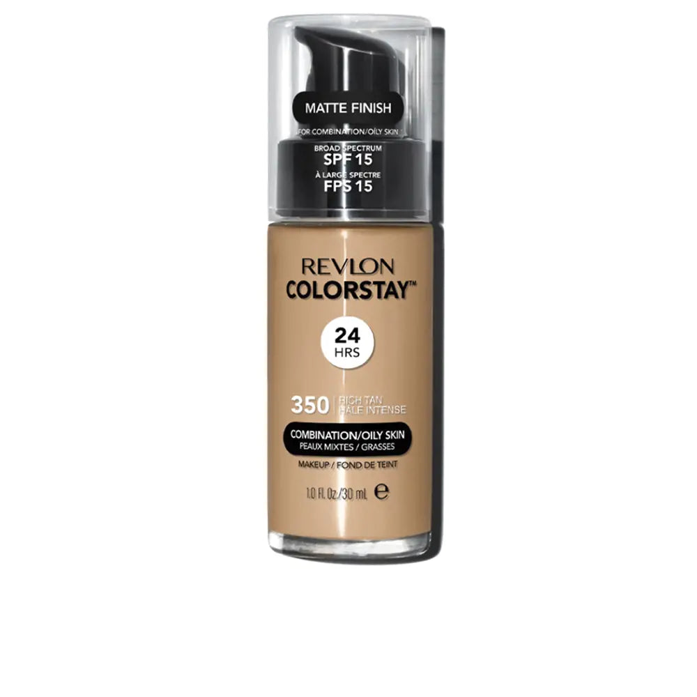 REVLON-Base COLORSTAY combinação pele oleosa 350 bronzeado rico-DrShampoo - Perfumaria e Cosmética