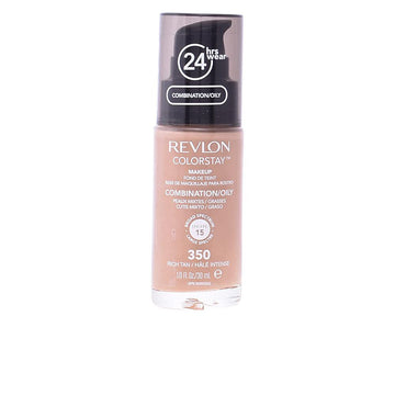 REVLON-Base COLORSTAY combinação pele oleosa 350 bronzeado rico-DrShampoo - Perfumaria e Cosmética Main image