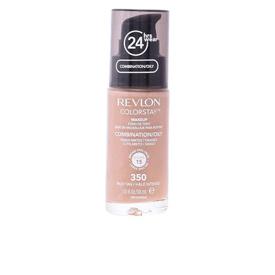 REVLON-Base COLORSTAY combinação pele oleosa 350 bronzeado rico-DrShampoo - Perfumaria e Cosmética