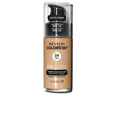 REVLON-Base COLORSTAY pele mista a oleosa 220 natural beige-DrShampoo - Perfumaria e Cosmética