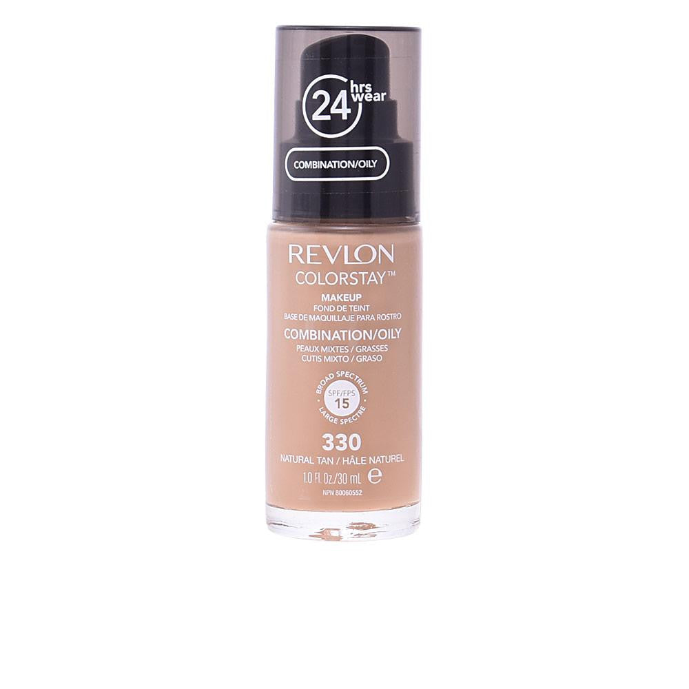 REVLON-Base COLORSTAY pele mista a oleosa 330 bronzeado natural-DrShampoo - Perfumaria e Cosmética