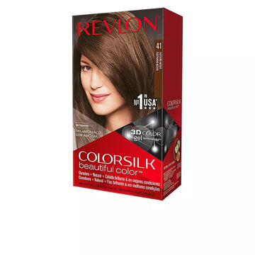REVLON-COLORSILK corante 41 castanho médio-DrShampoo - Perfumaria e Cosmética Imagem principal do produto