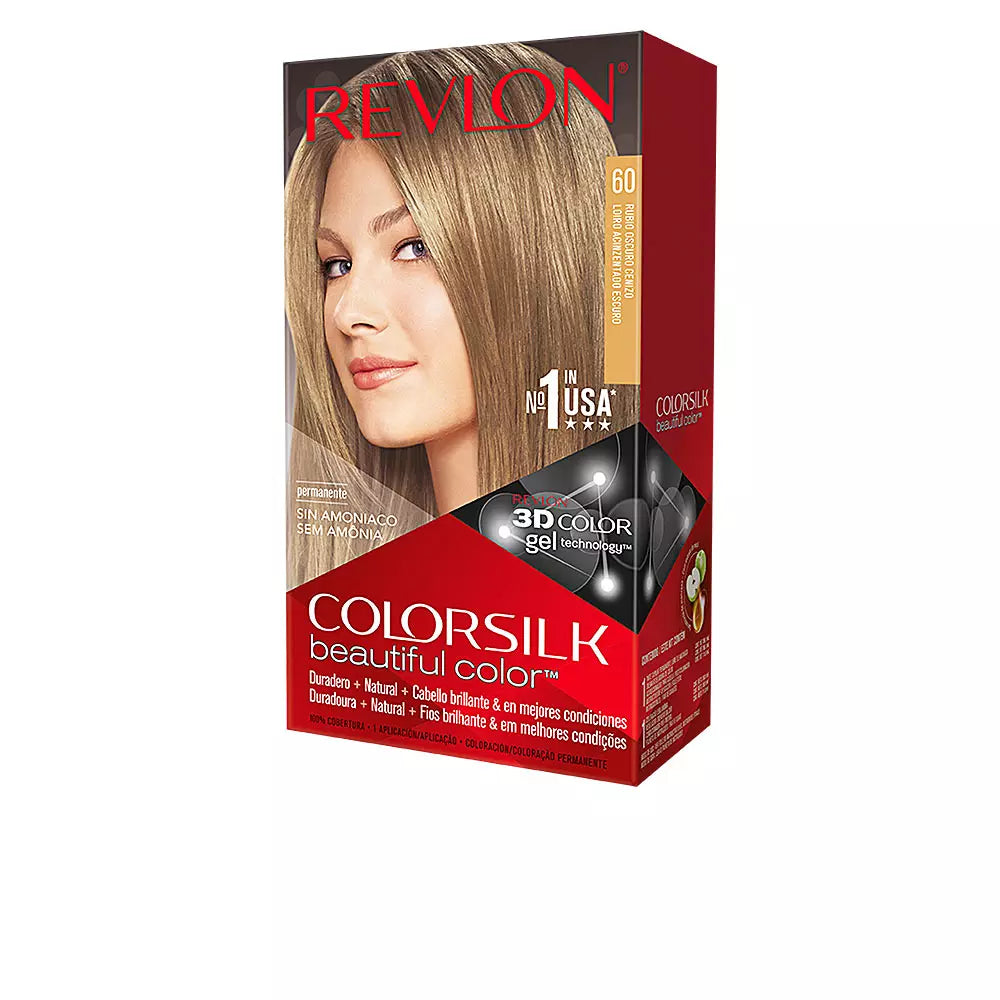 REVLON-COLORSILK corante 60 loiro cinza escuro-DrShampoo - Perfumaria e Cosmética