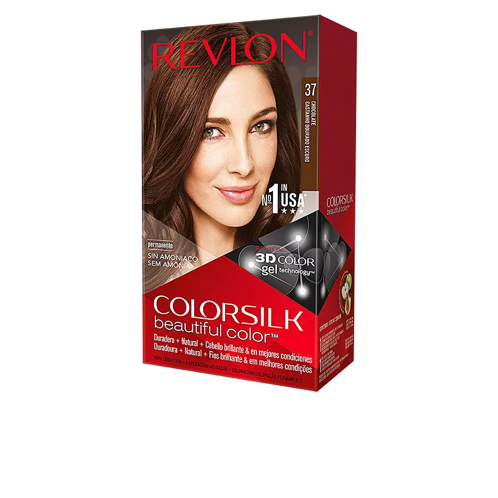 REVLON-COLORSILK matiz 37 chocolate-DrShampoo - Perfumaria e Cosmética