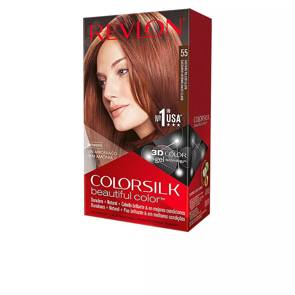 REVLON-COLORSILK matiz 55 claro avermelhado-DrShampoo - Perfumaria e Cosmética Image principale du produit