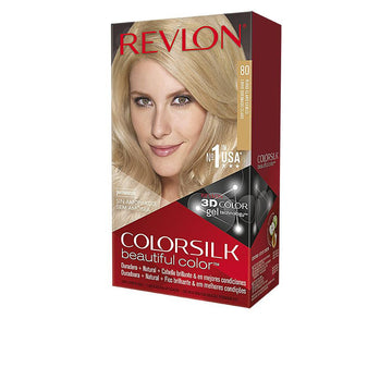 REVLON-COLORSILK tintura 80 loiro cinza claro-DrShampoo - Perfumaria e Cosmética Imagem principal do produto