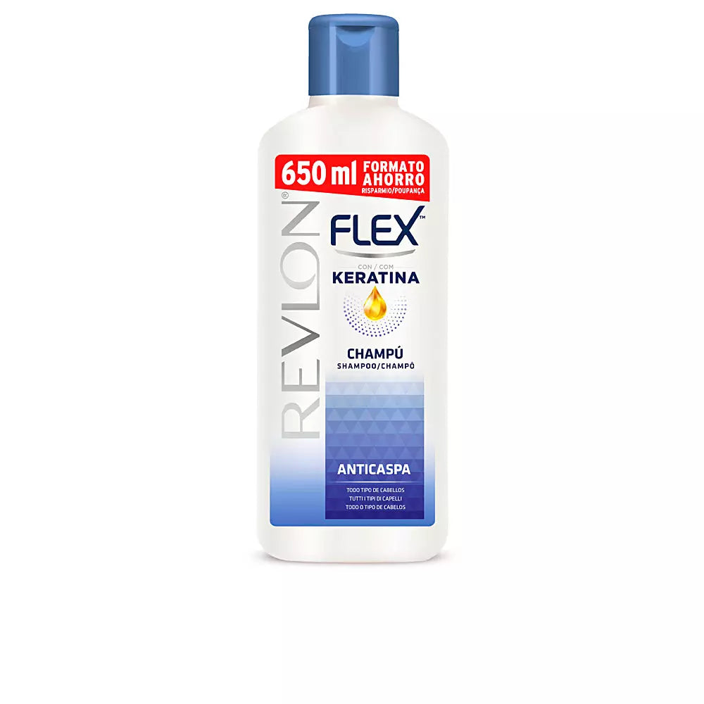 REVLON-FLEX KERATIN champô anti-caspa 650 ml-DrShampoo - Perfumaria e Cosmética