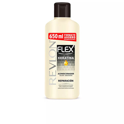 REVLON-FLEX KERATIN condicionador cabelo danificado 650 ml-DrShampoo - Perfumaria e Cosmética