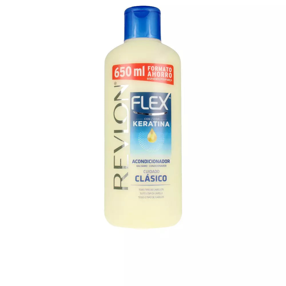 REVLON-FLEX KERATIN condicionador cuidado clássico 650 ml-DrShampoo - Perfumaria e Cosmética