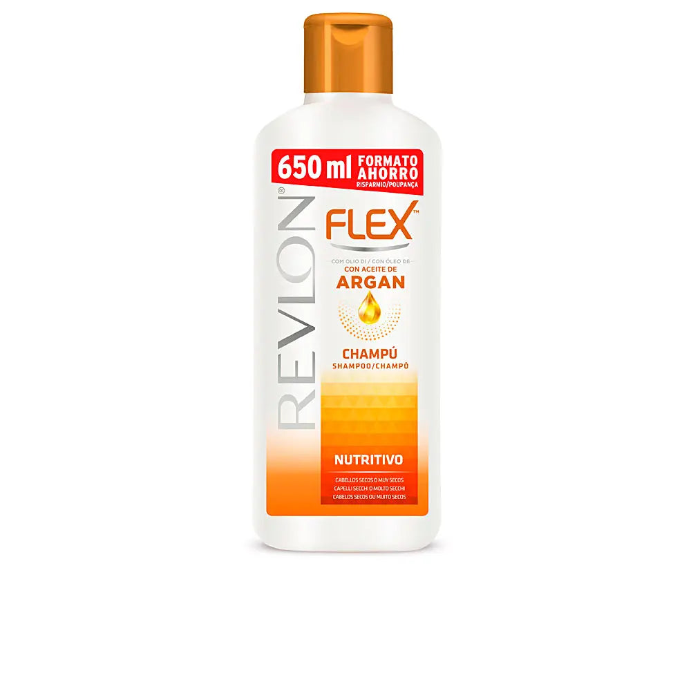 REVLON-FLEX KERATIN shampoo nutritivo óleo de argan 650 ml-DrShampoo - Perfumaria e Cosmética