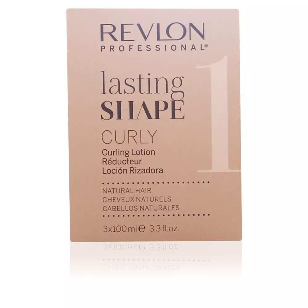 REVLON-LASTING SHAPE loção para ondular cabelo natural 3 x 100 ml-DrShampoo - Perfumaria e Cosmética