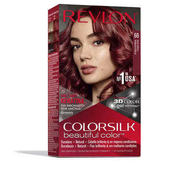REVLON MASS MARKET-Tinta COLORSILK cor cereja vermelha 1 unidade-DrShampoo - Perfumaria e Cosmética
