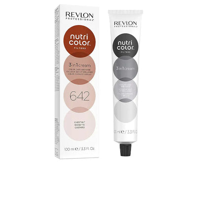 REVLON-Nutri Color Filters Instant Color Mask 642 Chestnut 100 ml-DrShampoo - Perfumaria e Cosmética