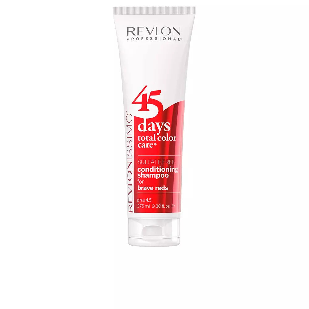 REVLON-Shampoo condicionante 45 DIAS para vermelhos corajosos 275 ml-DrShampoo - Perfumaria e Cosmética