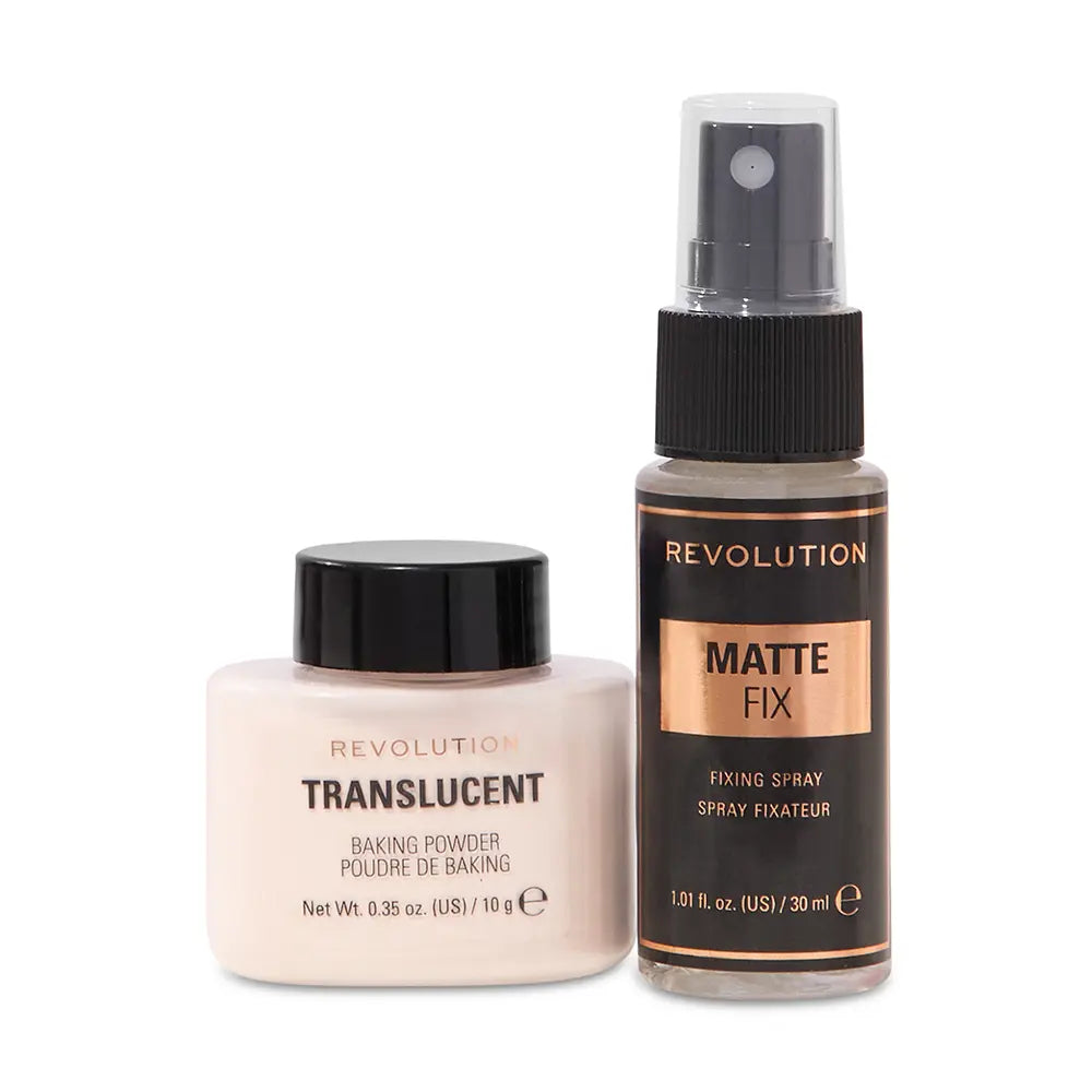 REVOLUTION MAKE UP-DUO SET FIXADOR DE MAQUIAGEM MATTE 2 pcs.-DrShampoo - Perfumaria e Cosmética