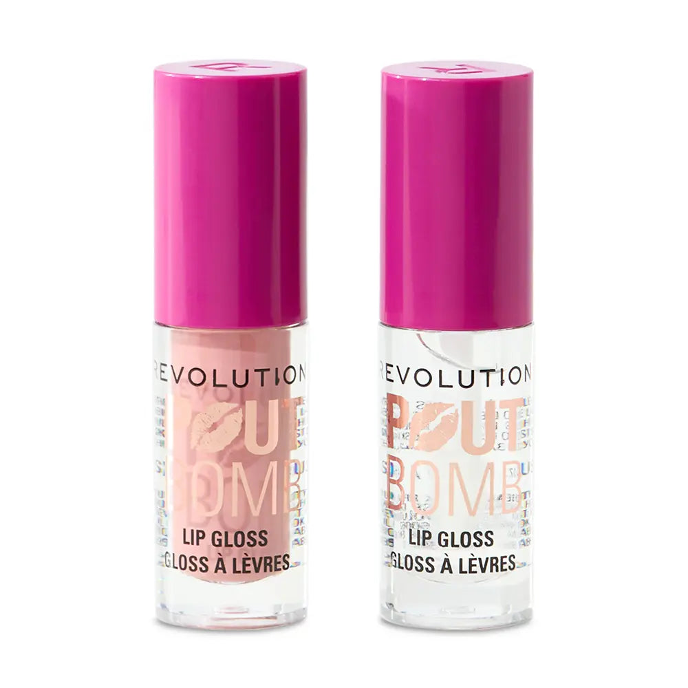 REVOLUTION MAKE UP-POUT BOMB BRILHO LABIAL VOLUMIZADOR PACOTE COM 2 UNIDADES-DrShampoo - Perfumaria e Cosmética