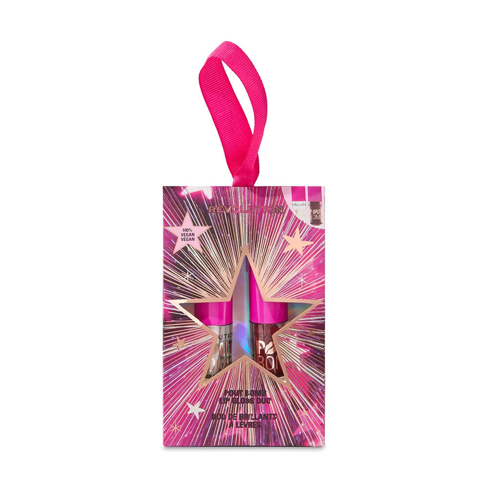 REVOLUTION MAKE UP-POUT BOMB GLOSS LABIAL VOLUMIZADOR PACOTE COM 2.-DrShampoo - Perfumaria e Cosmética