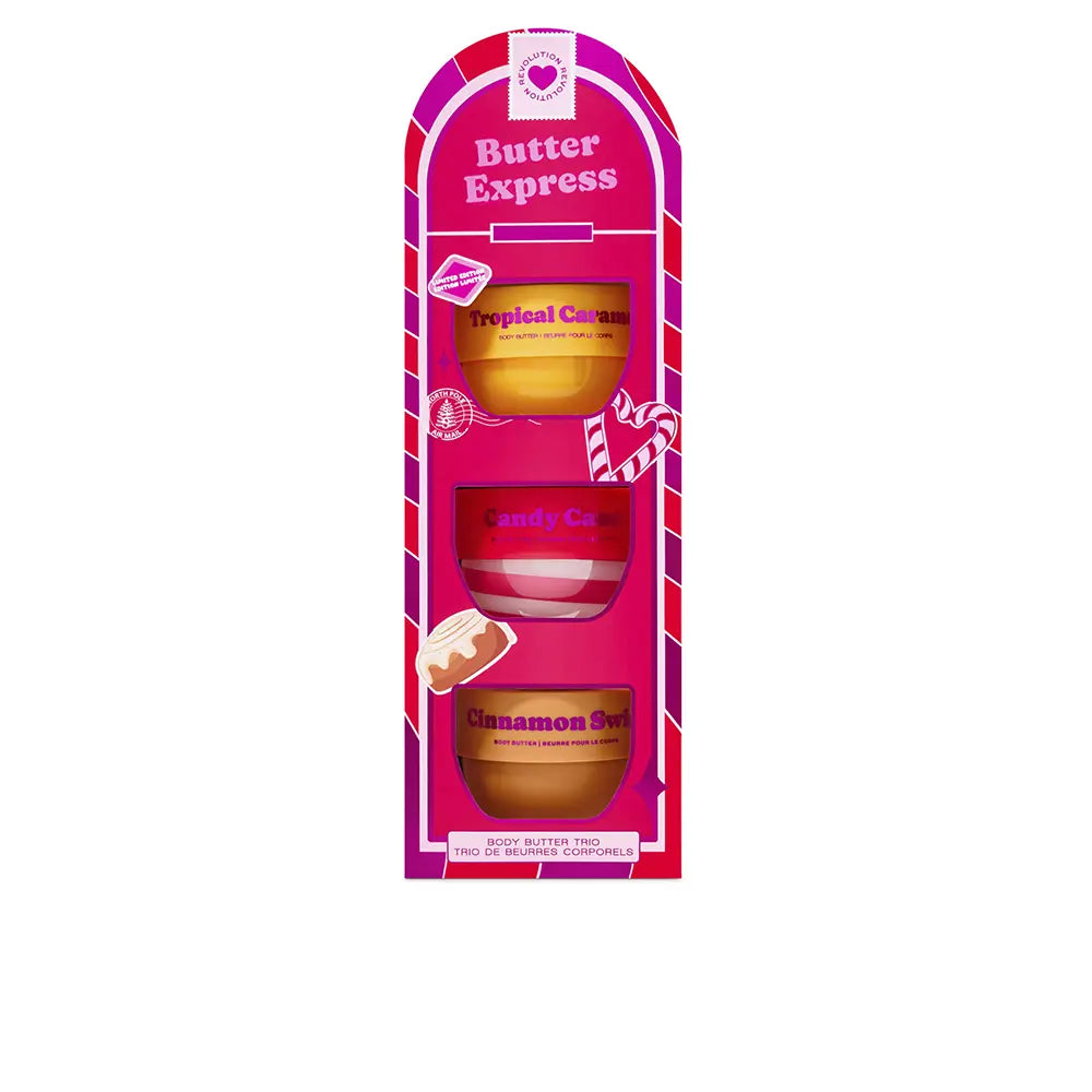 REVOLUTION MAKE UP-SET DE MANTEIGA CORPORAL I HEART REVOLUTION 3 pcs.-DrShampoo - Perfumaria e Cosmética