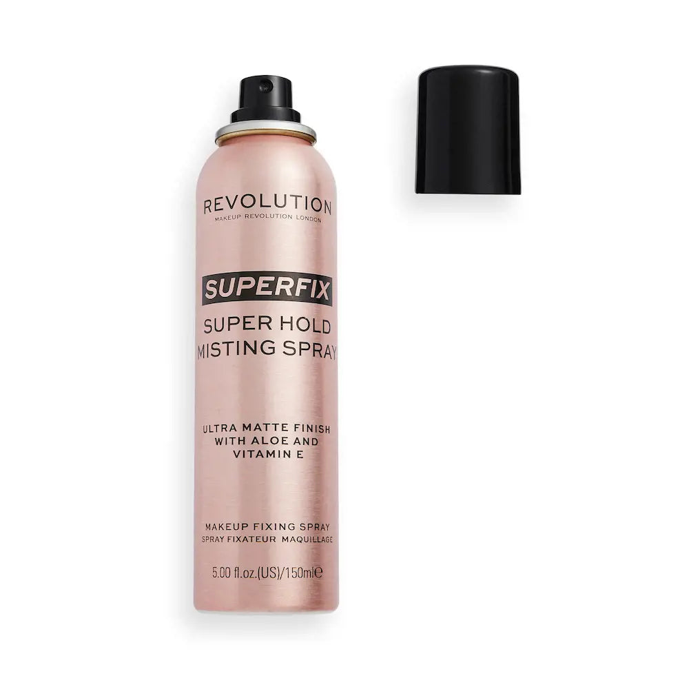 REVOLUTION MAKE UP-SUPERFIX spray de fixação super forte 150 ml-DrShampoo - Perfumaria e Cosmética