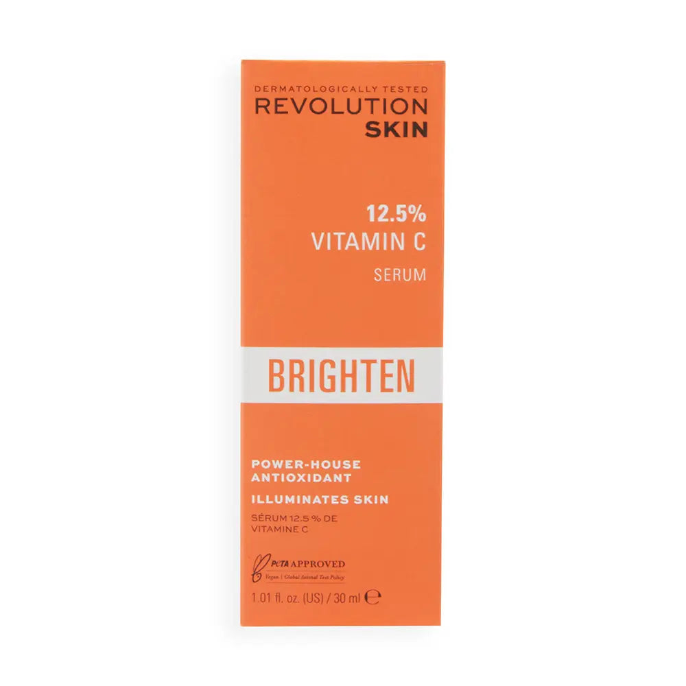 REVOLUTION SKINCARE-BRIGHTEN 12,5% soro radiante de vitamina C 30 ml-DrShampoo - Perfumaria e Cosmética