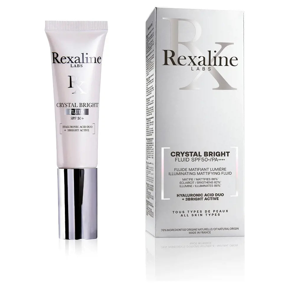 REXALINE-Fluido CRYSTAL BRIGHT SPF50+ 30ml-DrShampoo - Perfumaria e Cosmética