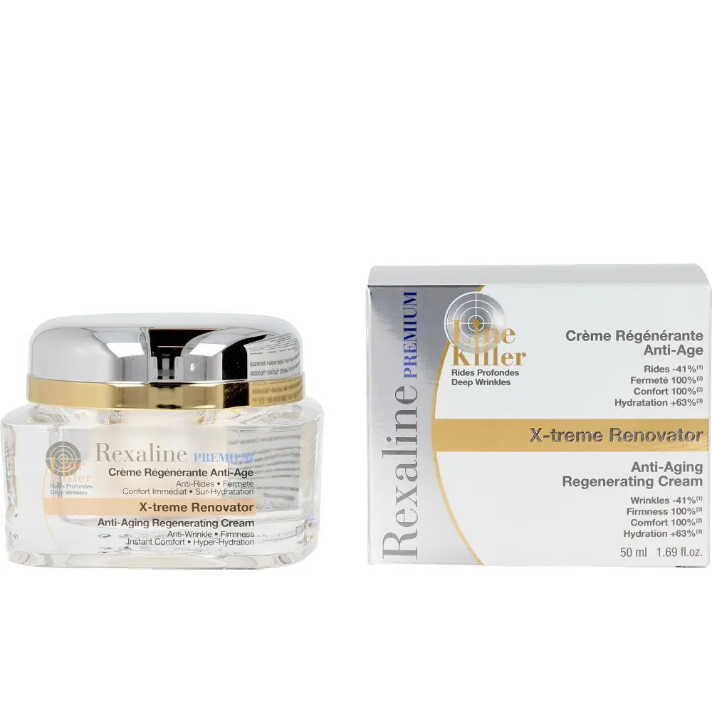 REXALINE-PREMIUM LINE-KILLER X-TREME creme antienvelhecimento 50 ml-DrShampoo - Perfumaria e Cosmética
