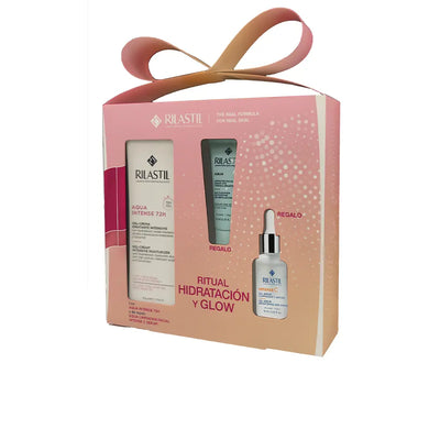 RILASTIL-AQUA INTENSE 72H HIDRATAÇÃO E ILUMINAÇÃO RITUAL 3 peças-DrShampoo - Perfumaria e Cosmética