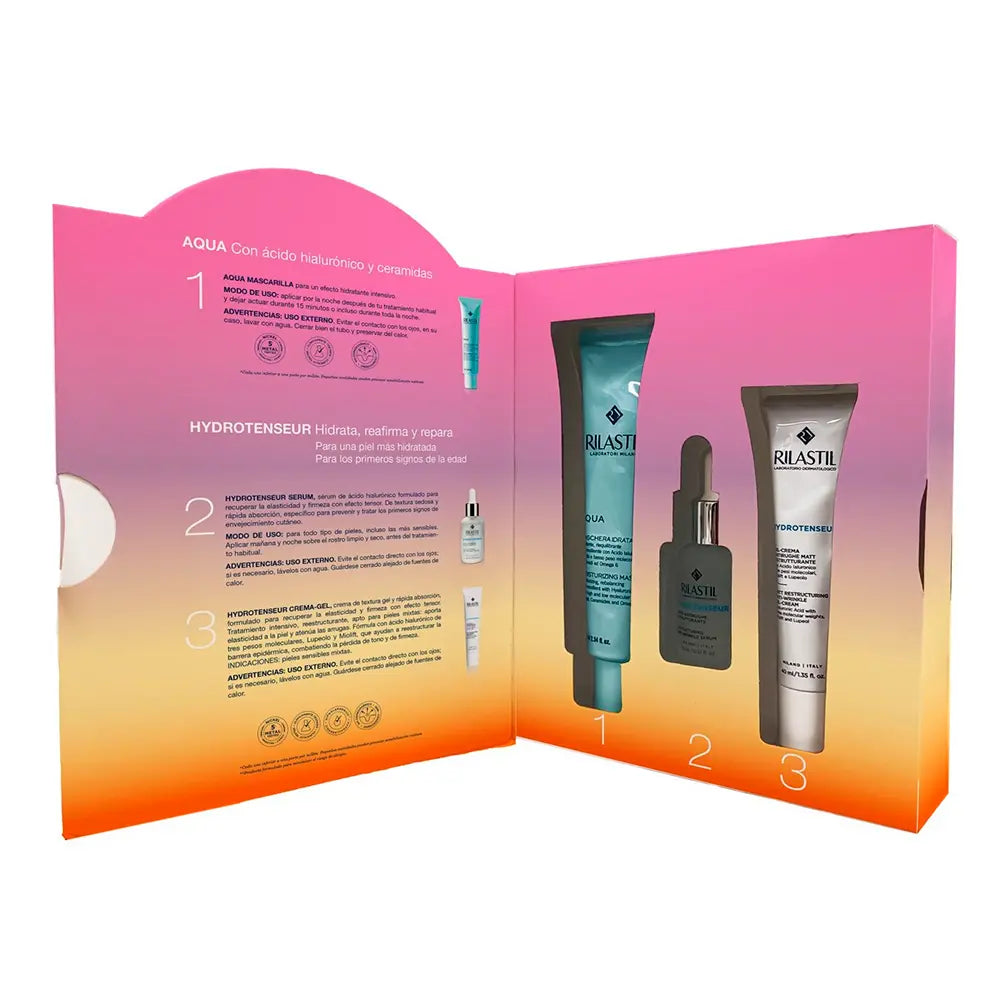 RILASTIL-CASO MÁSCARA AQUA NIGHT ROUTINE 3 un.-DrShampoo - Perfumaria e Cosmética