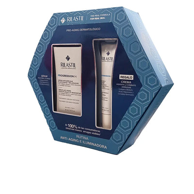 RILASTIL-PROGRESSÃO (+) ESTOJO ROTINA ANTI-RUGAS E ILUMINADORA 2 un.-DrShampoo - Perfumaria e Cosmética
