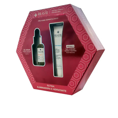 RILASTIL-SORO ILUMINADOR + CREME ANTI-RUGAS GEL ESTOJO 2 un.-DrShampoo - Perfumaria e Cosmética