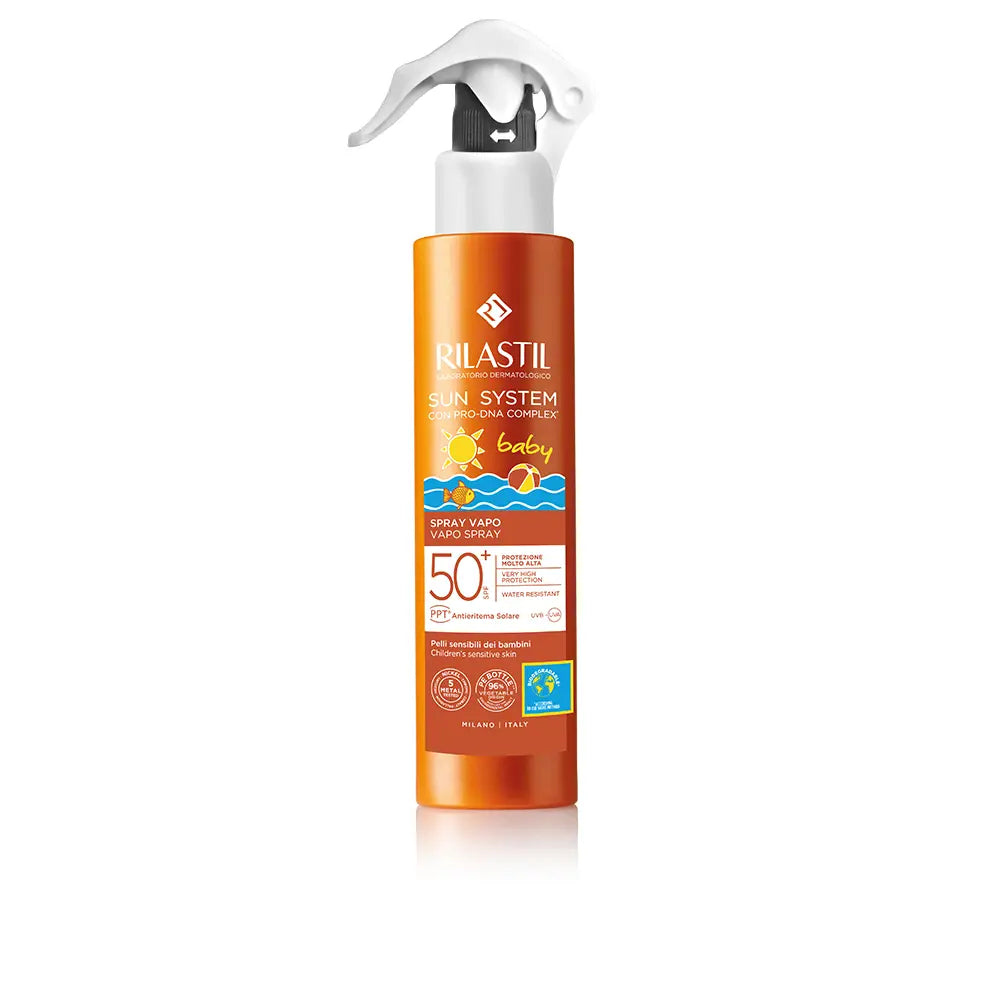 RILASTIL-SPRAY TRANSPARENTE SUN SYSTEM FPS50+ BEBÊ 200 ml.-DrShampoo - Perfumaria e Cosmética