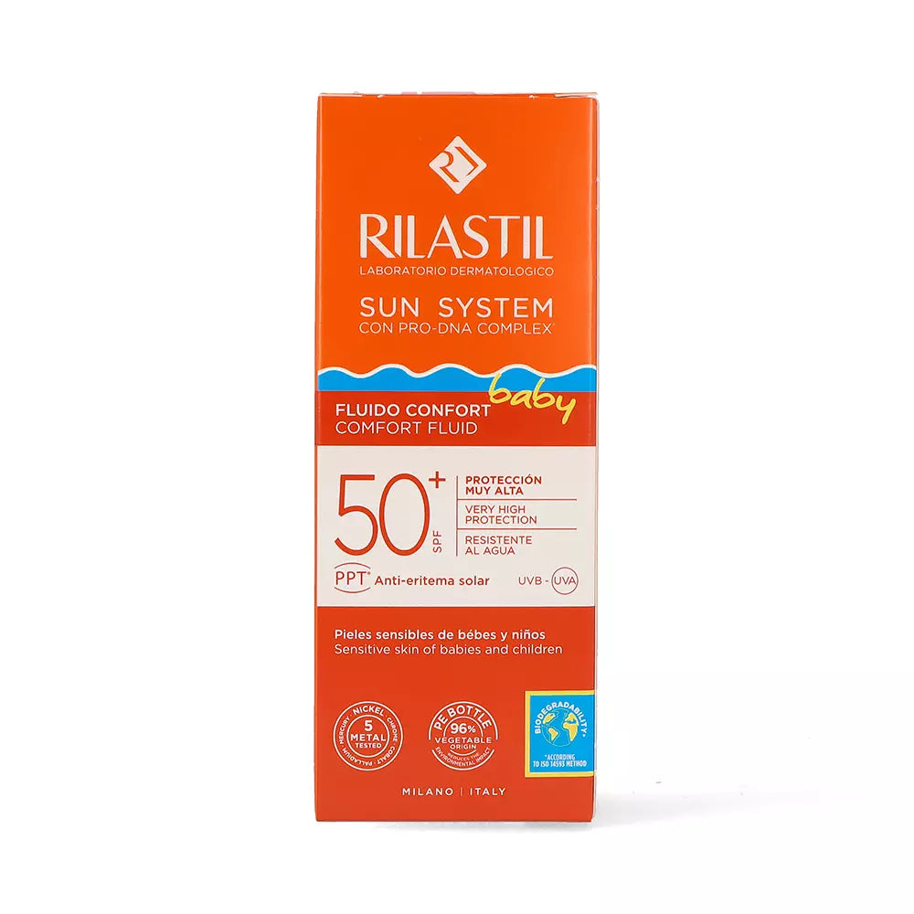 RILASTIL-SUN SYSTEM SPF50+ BEBÊ conforto 50 ml-DrShampoo - Perfumaria e Cosmética