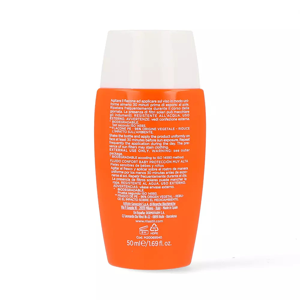 RILASTIL-SUN SYSTEM SPF50+ BEBÊ conforto 50 ml-DrShampoo - Perfumaria e Cosmética
