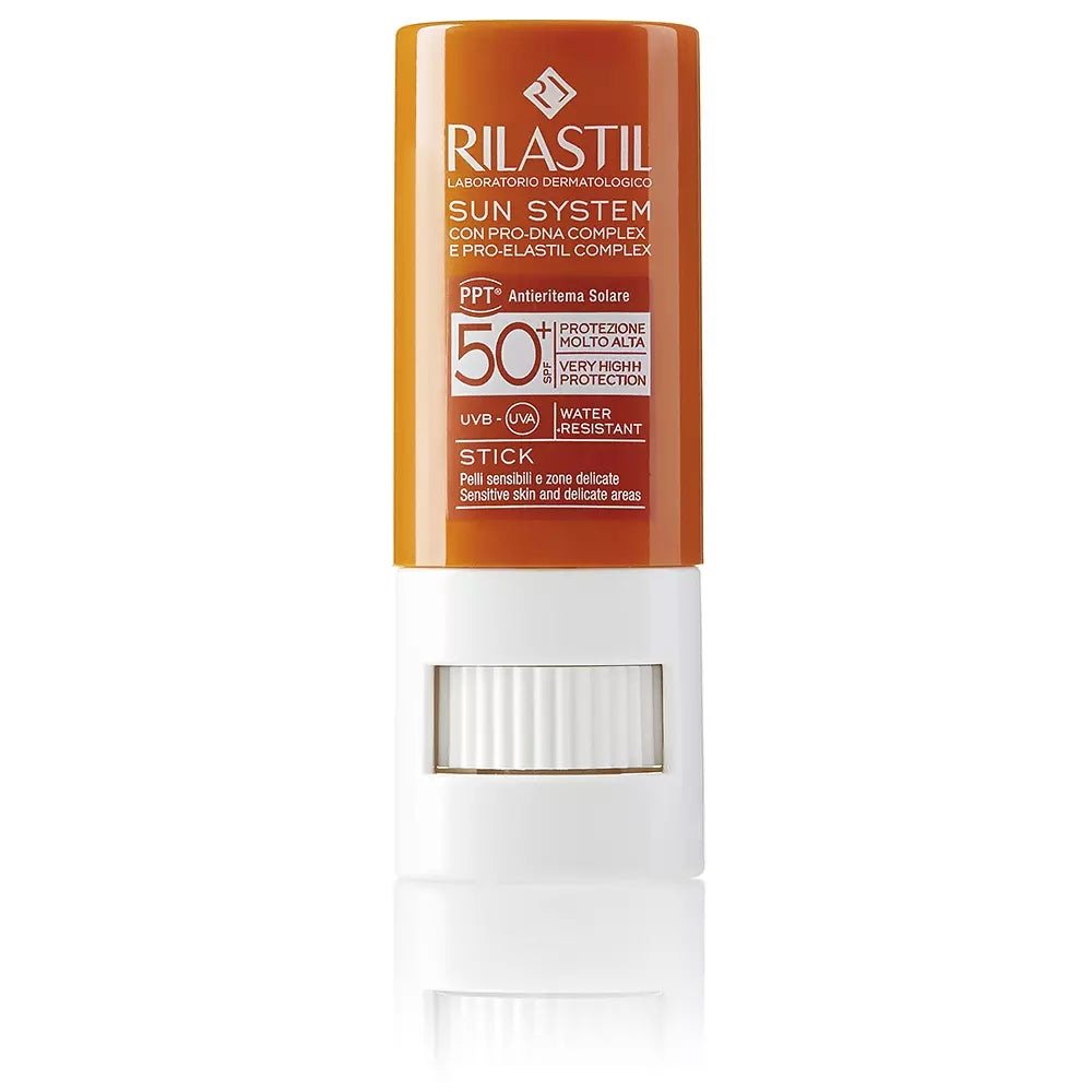 RILASTIL-SUN SYSTEM SPF50+ bastão transparente 8,5 gr-DrShampoo - Perfumaria e Cosmética