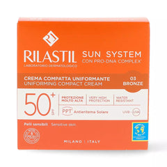 RILASTIL-SUN SYSTEM SPF50 creme bronze compacto 10 gr-DrShampoo - Perfumaria e Cosmética