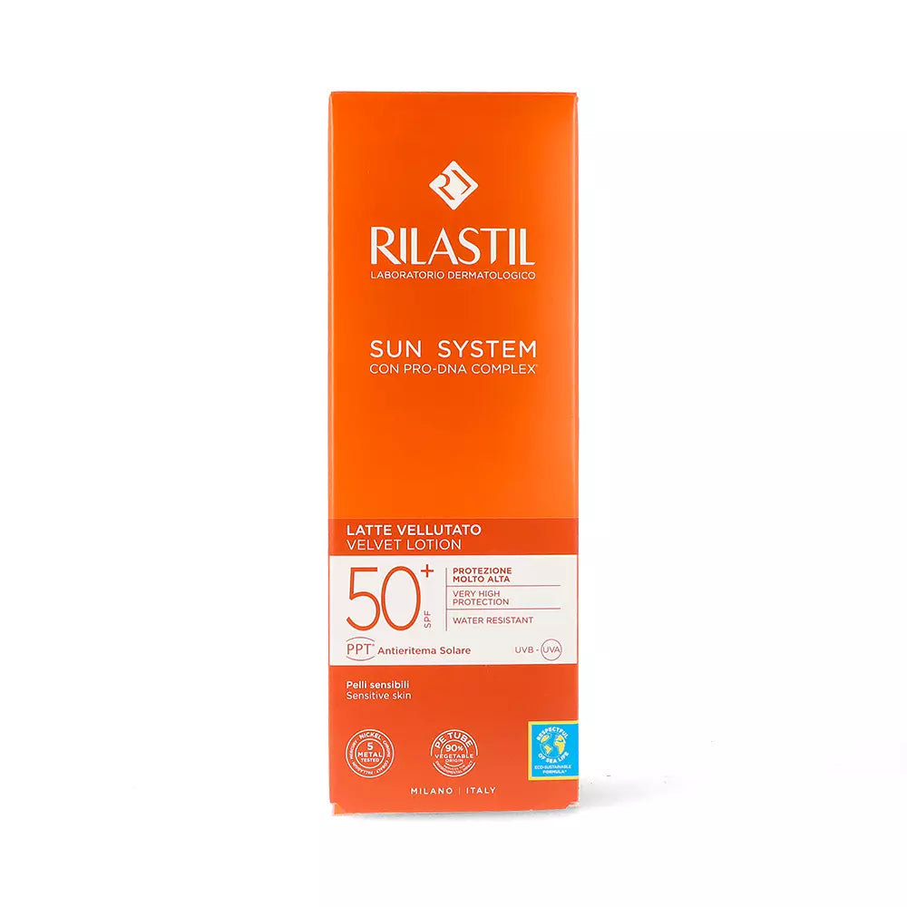 RILASTIL-SUN SYSTEM SPF50+ leite velluto 200 ml-DrShampoo - Perfumaria e Cosmética