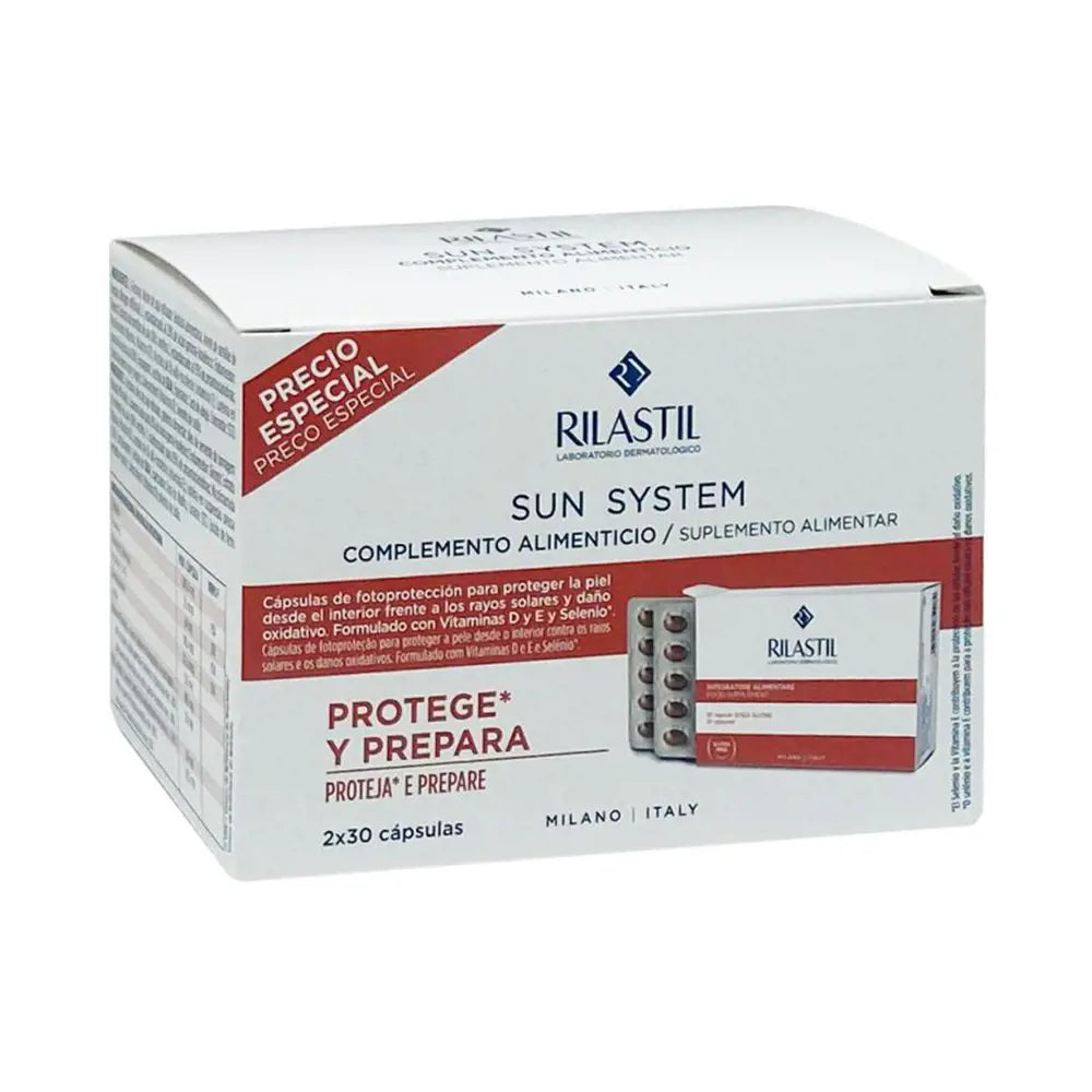 RILASTIL-SUN SYSTEM oral promo 2 x 30 cápsulas-DrShampoo - Perfumaria e Cosmética