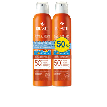 RILASTIL-Spray transparente SUN SYSTEM SPF50+ BABY pack 2 x 200 ml.-DrShampoo - Perfumaria e Cosmética Main image