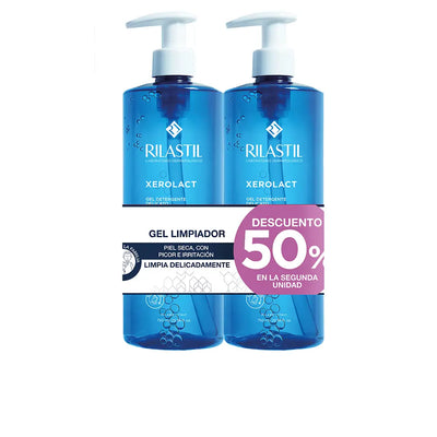 RILASTIL-XEROLACT gel de limpeza suave e protetor embalagem de 2 x 750 ml-DrShampoo - Perfumaria e Cosmética
