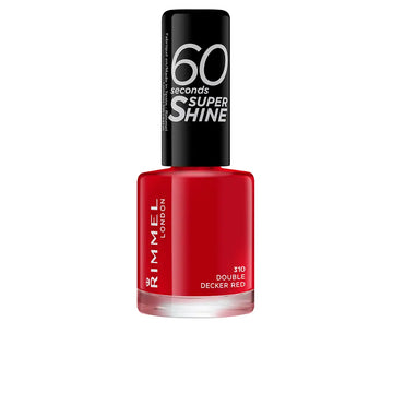 RIMMEL LONDON-60 SECONDS SUPER SHINE esmalte #310-double decker vermelho 8 ml-DrShampoo - Perfumaria e Cosmética Imagem principal do produto