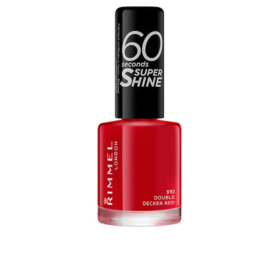 RIMMEL LONDON-60 SECONDS SUPER SHINE esmalte #310-double decker vermelho 8 ml-DrShampoo - Perfumaria e Cosmética