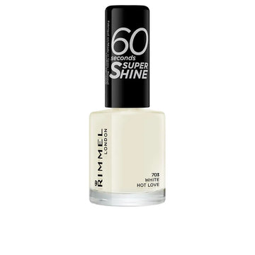 RIMMEL LONDON-60 SECONDS SUPER SHINE esmalte de unhas 703 white hot love 8 ml.-DrShampoo - Perfumaria e Cosmética Imagem principal do produto