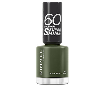 RIMMEL LONDON-60 SECONDS SUPER SHINE nail polish 882 crazy about cargo 8 ml-DrShampoo - Perfumaria e Cosmética Imagem principal do produto
