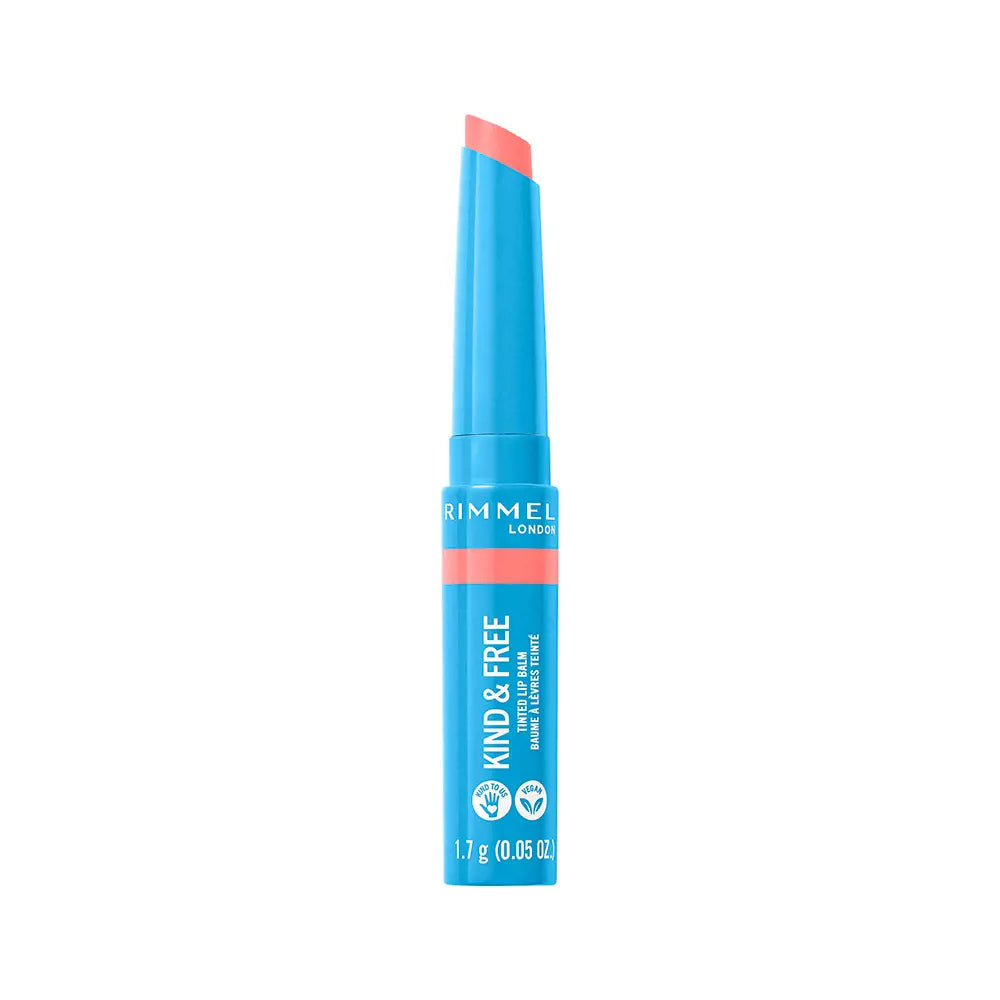RIMMEL LONDON-Bálsamo labial com cor KIND FREE 004 hibiscus blaze 17g-DrShampoo - Perfumaria e Cosmética