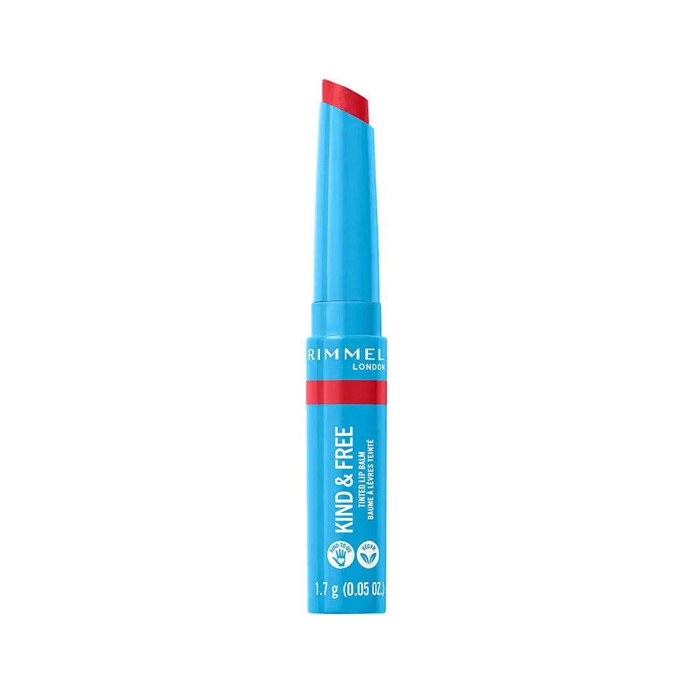 RIMMEL LONDON-Bálsamo labial com cor KIND FREE 005 turbo red 17 gr-DrShampoo - Perfumaria e Cosmética